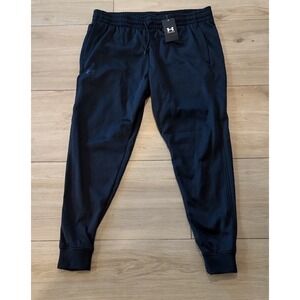 Under Armour Mens Joggers Black Loose Fit Athletic Training Pants XXLT New